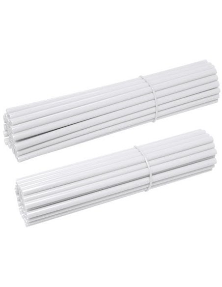 Protectores de radios Racepro blancas (38 delanteros y 38 traseros)
