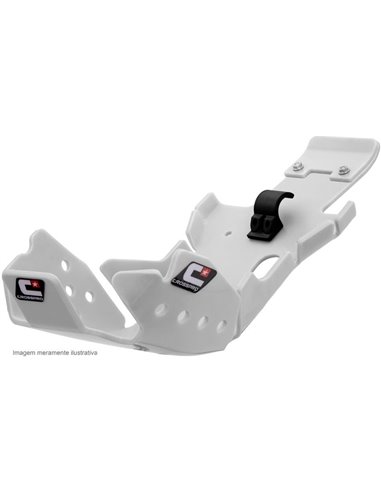 Protector de carter y bieleta hard enduro Crosspro DTC blanco HUSQVARNA FE 450 20-23 FE 501 20-23