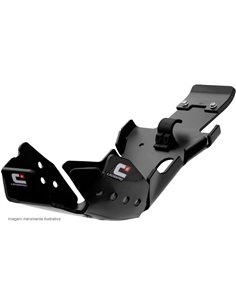 Protector de carter y bieleta hard enduro Crosspro DTC negro Kawasaki KLX 450R 21-22 KX 450F 19-22 KX 450XC 21-22