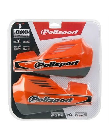 Paramanos Polisport MX Rocks universal Naranja Negro