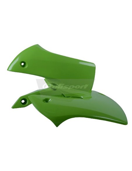 Tapas radiador Polisport KAWASAKI KX65 00-23 Verde