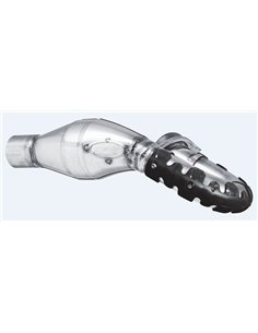 Protector de escape Polisport 4T Armadillo versión corto Negro