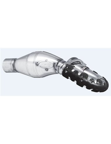 Protector de escape Polisport 4T Armadillo versión corto Negro