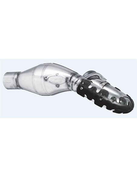 Protector de escape Polisport 4T Armadillo versión corto Negro