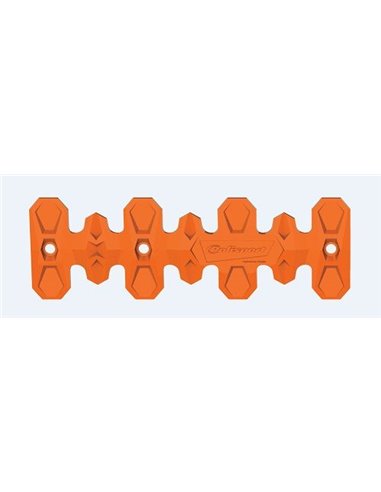 Protector de escape Polisport 4T Armadillo versión corto Naranja