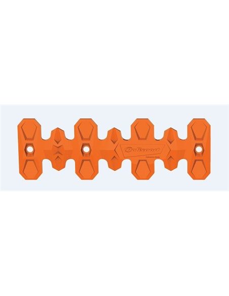 Protector de escape Polisport 4T Armadillo versión corto Naranja