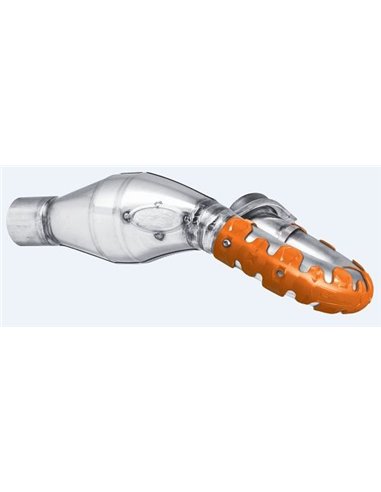 Protector de escape Polisport 4T Armadillo versión corto Naranja