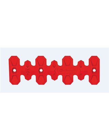 Protector de escape Polisport 4T Armadillo versión corto Rojo