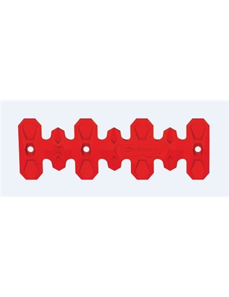 Protector de escape Polisport 4T Armadillo versión corto Rojo