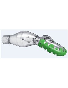 Protector de escape Polisport 4T Armadillo versión corto Verde