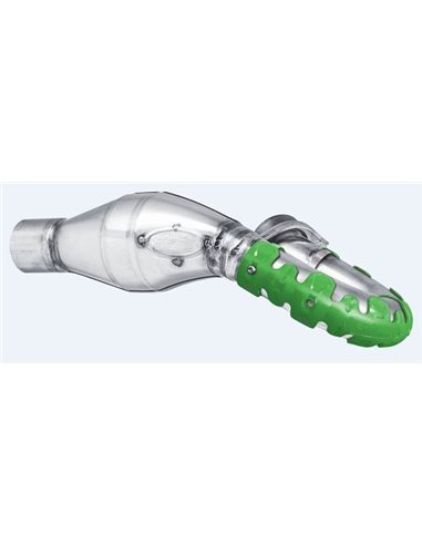 Protector de escape Polisport 4T Armadillo versión corto Verde