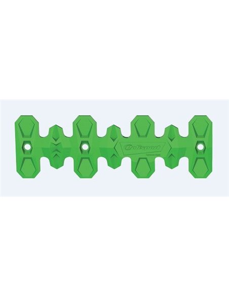 Protector de escape Polisport 4T Armadillo versión corto Verde