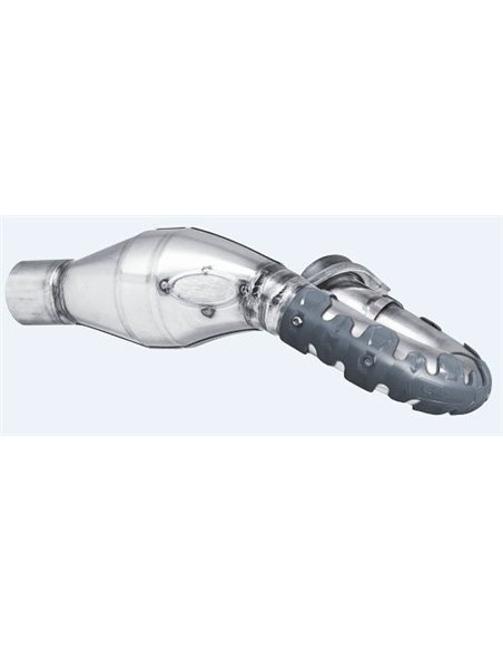 Protector de escape Polisport 4T Armadillo versión corto Gris