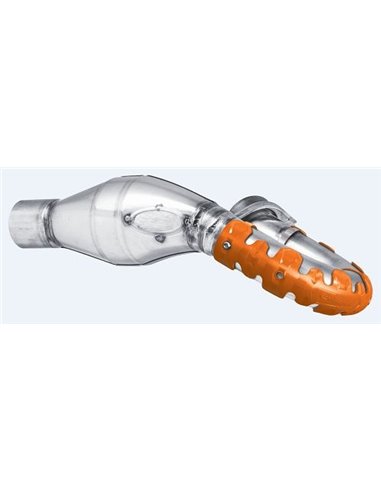 Protector de escape Polisport 4T Armadillo versión largo Naranja