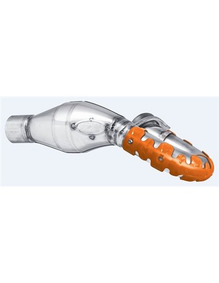 Protector de escape Polisport 4T Armadillo versión largo Naranja