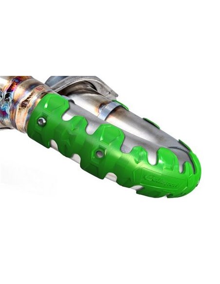 Protector de escape Polisport 4T Armadillo versión largo Verde