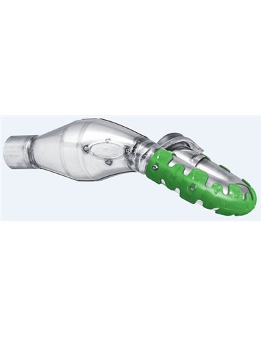 Protector de escape Polisport 4T Armadillo versión largo Verde