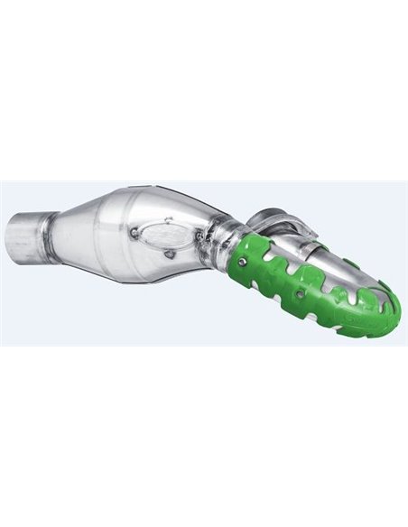 Protector de escape Polisport 4T Armadillo versión largo Verde