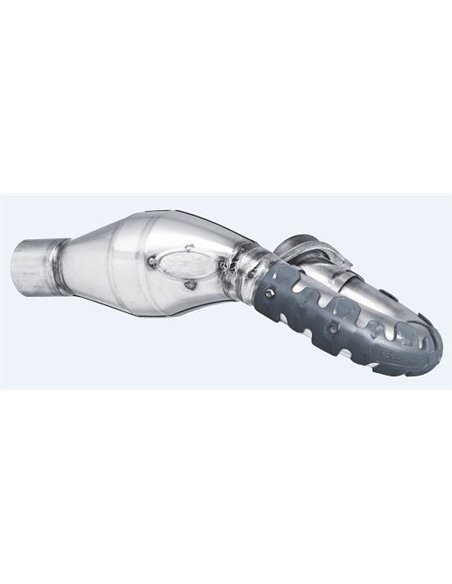 Protector de escape Polisport 4T Armadillo versión largo Gris