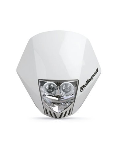 Portafaros Polisport HMX LED Blanco