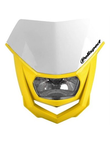 Portafaros Polisport HALO Blanco Amarillo
