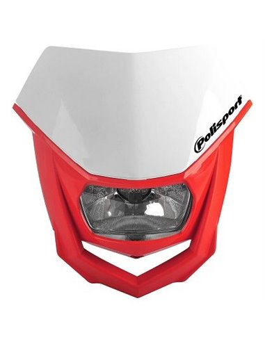 Portafaros Polisport HALO Blanco Rojo