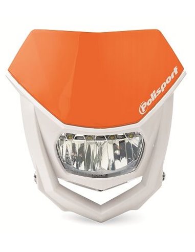 Portafaros Polisport HALO LED Naranja Blanco