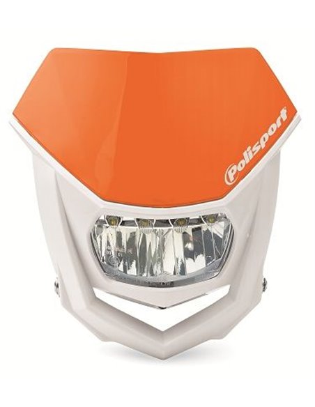 Portafaros Polisport HALO LED Naranja Blanco