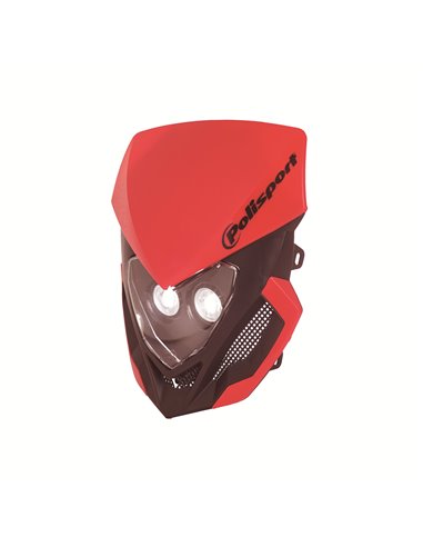 Portafaros Polisport LOOKOS EVO LED Rojo Negro