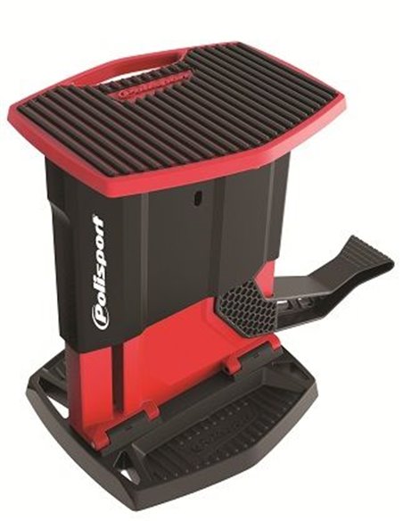 Caballete Polisport elevador Rojo Negro
