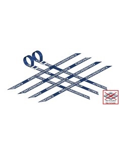 Pack 2 cintas parrillas universales 4x3x4 AZULES super reforzadas CROSSPRO