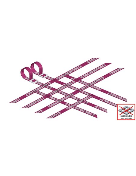 Pack 2 cintas parrillas universales 3x4x4 ROSAS super reforzadas CROSSPRO