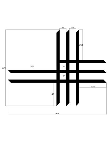 Pack 2 cintas parrillas universal 3x3x3 NEGRAS super reforzadas CROSSPRO