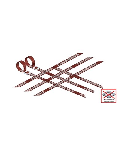 Pack 2 cintas parrillas universal 3x3x3 ROJAS super reforzadas CROSSPRO