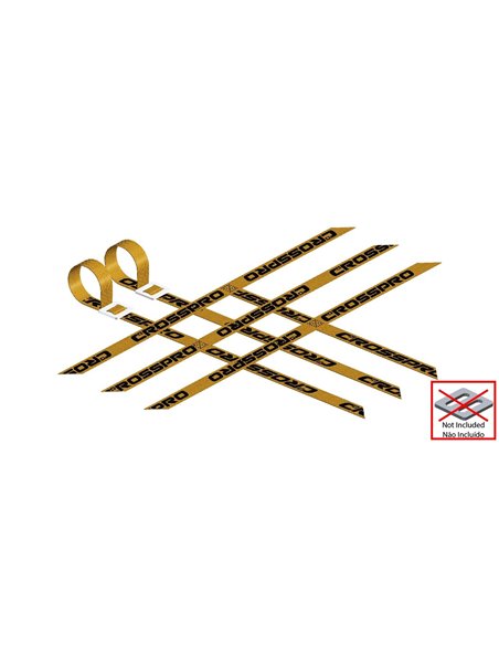 Pack 2 cintas parrillas universal 3x3x3 AMARILLAS super reforzadas CROSSPRO