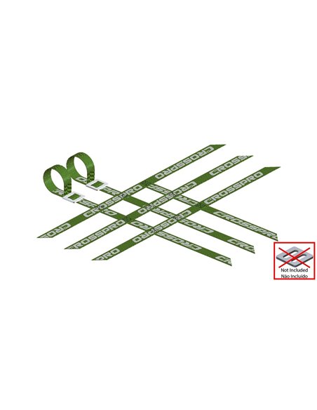 Pack 2 cintas parrillas universal 3x3x3 VERDES super reforzadas CROSSPRO