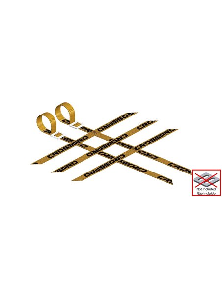 Pack 2 cintas Parrillas Universal 3x2x3 AMARILLAS super reforzadas CROSSPRO