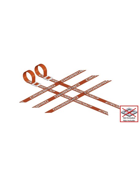 Pack 2 cintas Parrillas Universal 3x2x3 NARANJAS super reforzadas CROSSPRO