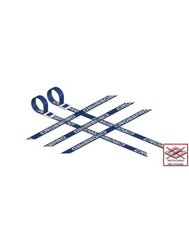 Pack 2 cintas Parrillas Universal 3x2x3 AZULES super reforzadas CROSSPRO