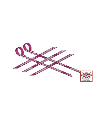 Pack 2 cintas Parrillas Universal 3x2x3 ROSAS super reforzadas CROSSPRO