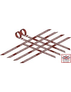 Pack 2 cintas parrillas universales 4x4x4 ROJAS super reforzadas CROSSPRO