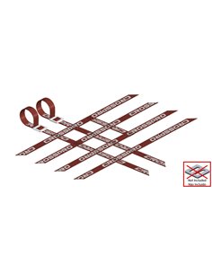 Pack 2 cintas parrillas universales 4x2x4 ROJAS super reforzadas CROSSPRO