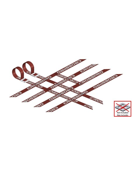 Pack 2 cintas parrillas universales 4x2x4 ROJAS super reforzadas CROSSPRO