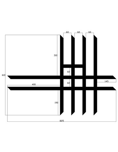 Pack 2 cintas parrillas universales 4x2x4 ROJAS super reforzadas CROSSPRO