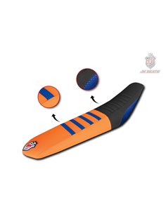 Funda asiento JN SEATS X-GRIP KTM SX-SXF 19-22 EXC-F 20-23 Naranja Negro Azul
