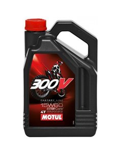 Aceite Motor MOTUL 300V 15W60 Sintético 4L