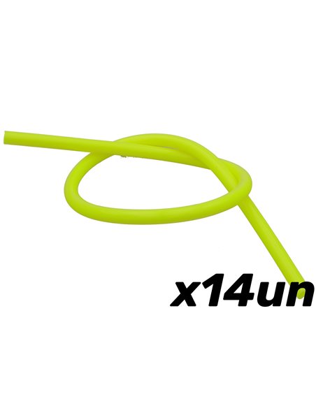 Tubo de gasolina Racepro de PVC Amarillo 5mm X 8mm 14 unidades