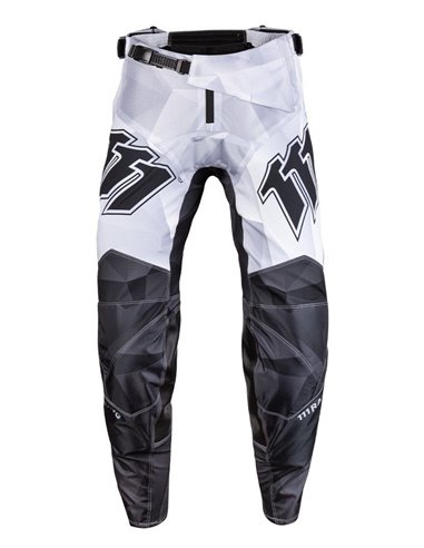 Pantalones 111Racing RAZOR BLACK 111.1 blanco y negro