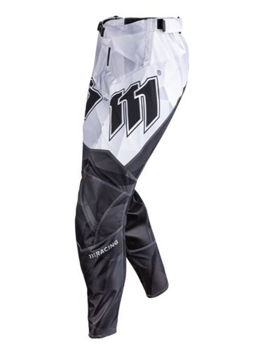 Pantalones 111Racing RAZOR BLACK 111.1 blanco y negro