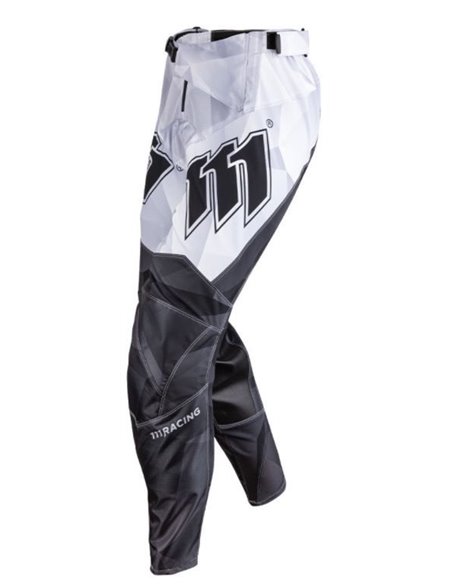 Pantalones 111Racing RAZOR BLACK 111.1 blanco y negro